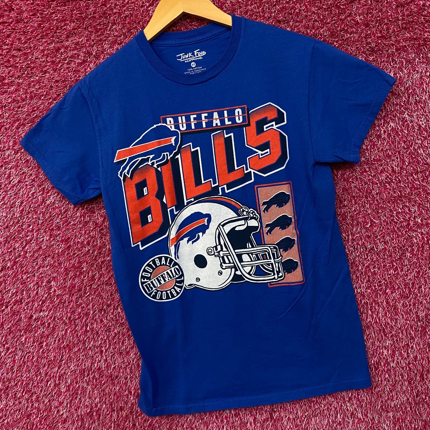 Junk Food Clothing NFL Buffalo Bills Checkdown Flea Market Tee XS