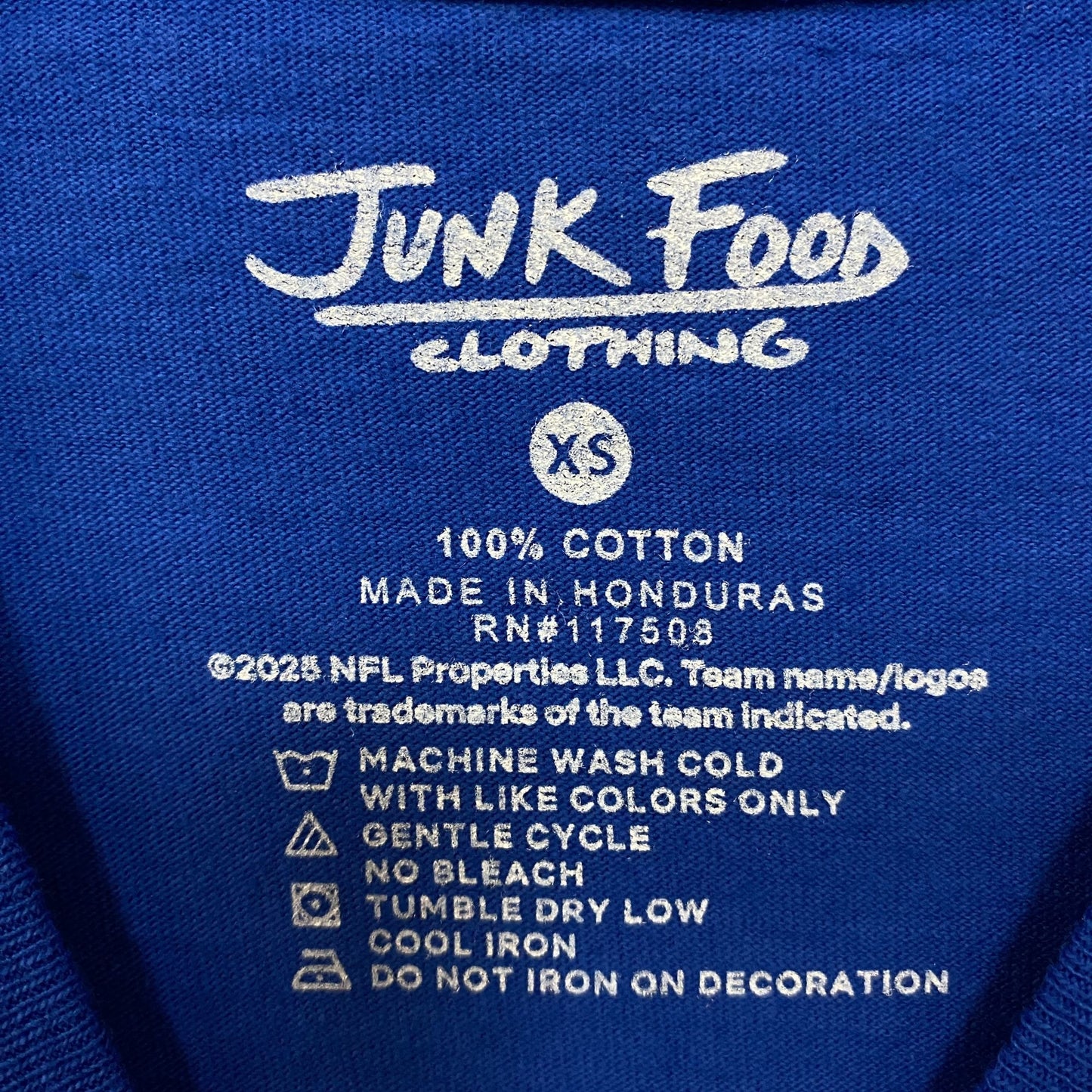 Junk Food Clothing NFL Buffalo Bills Checkdown Flea Market Tee XS