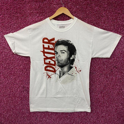 Dexter Blood Splatter Portrait T-Shirt Medium