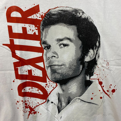 Dexter Blood Splatter Portrait T-Shirt Medium