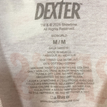Dexter Blood Splatter Portrait T-Shirt Medium