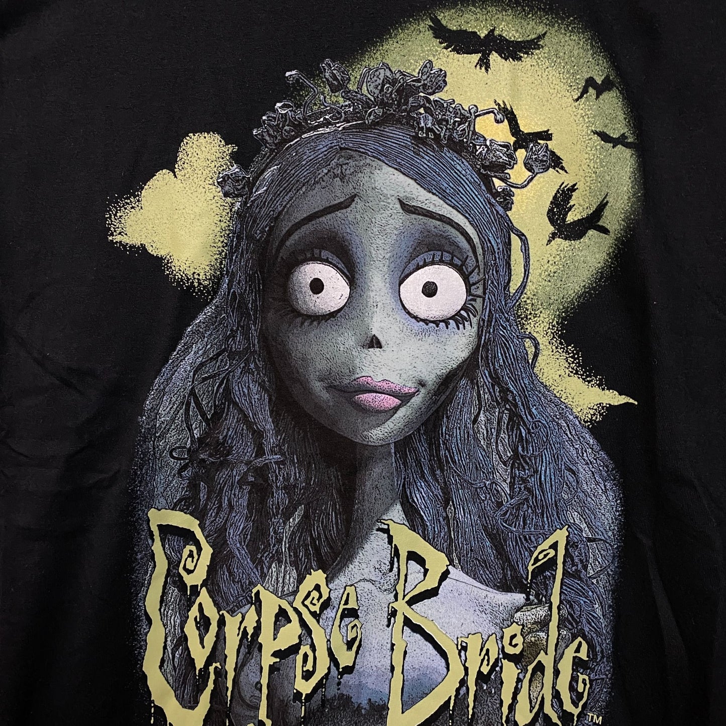 Tim Burton Corpse Bride Emily Graphic Tee Large