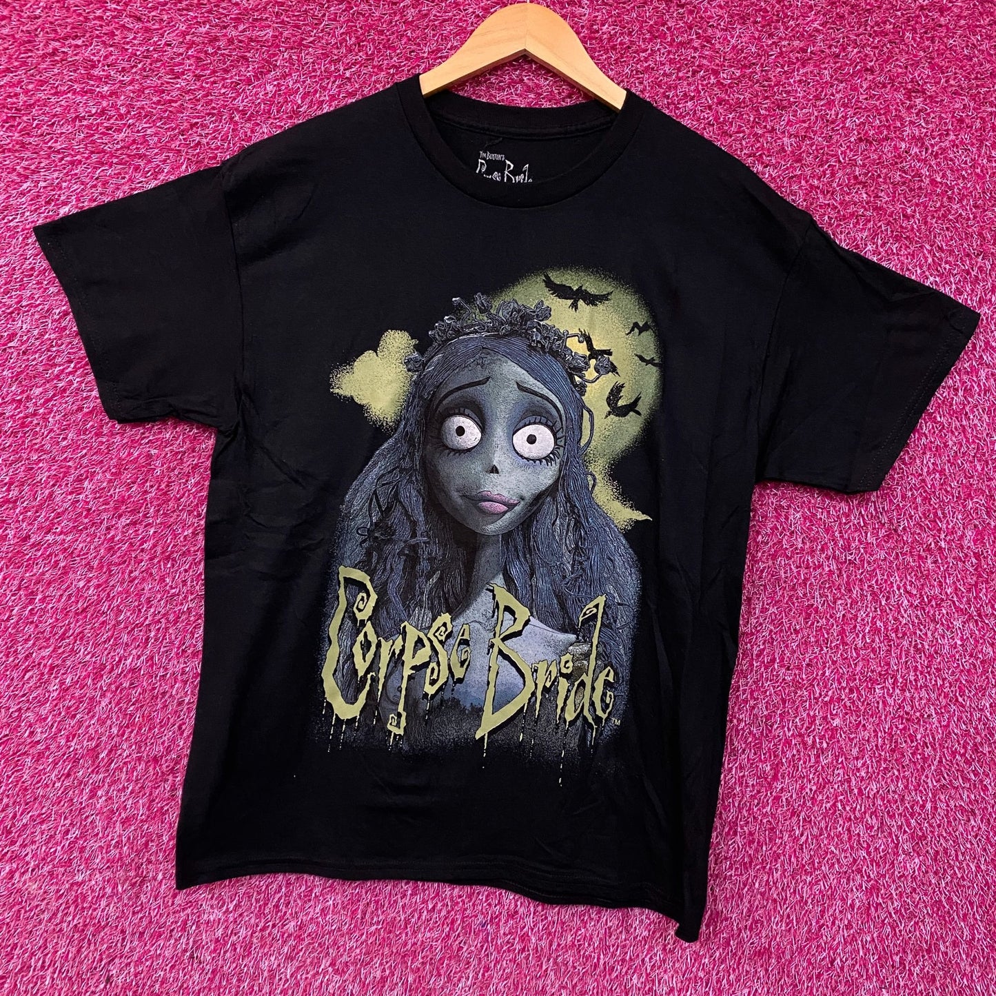 Tim Burton Corpse Bride Emily Graphic Tee Large