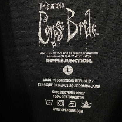 Tim Burton Corpse Bride Emily Graphic Tee Large