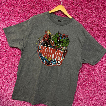 Marvel Comic Book Gray Tshirt size XL