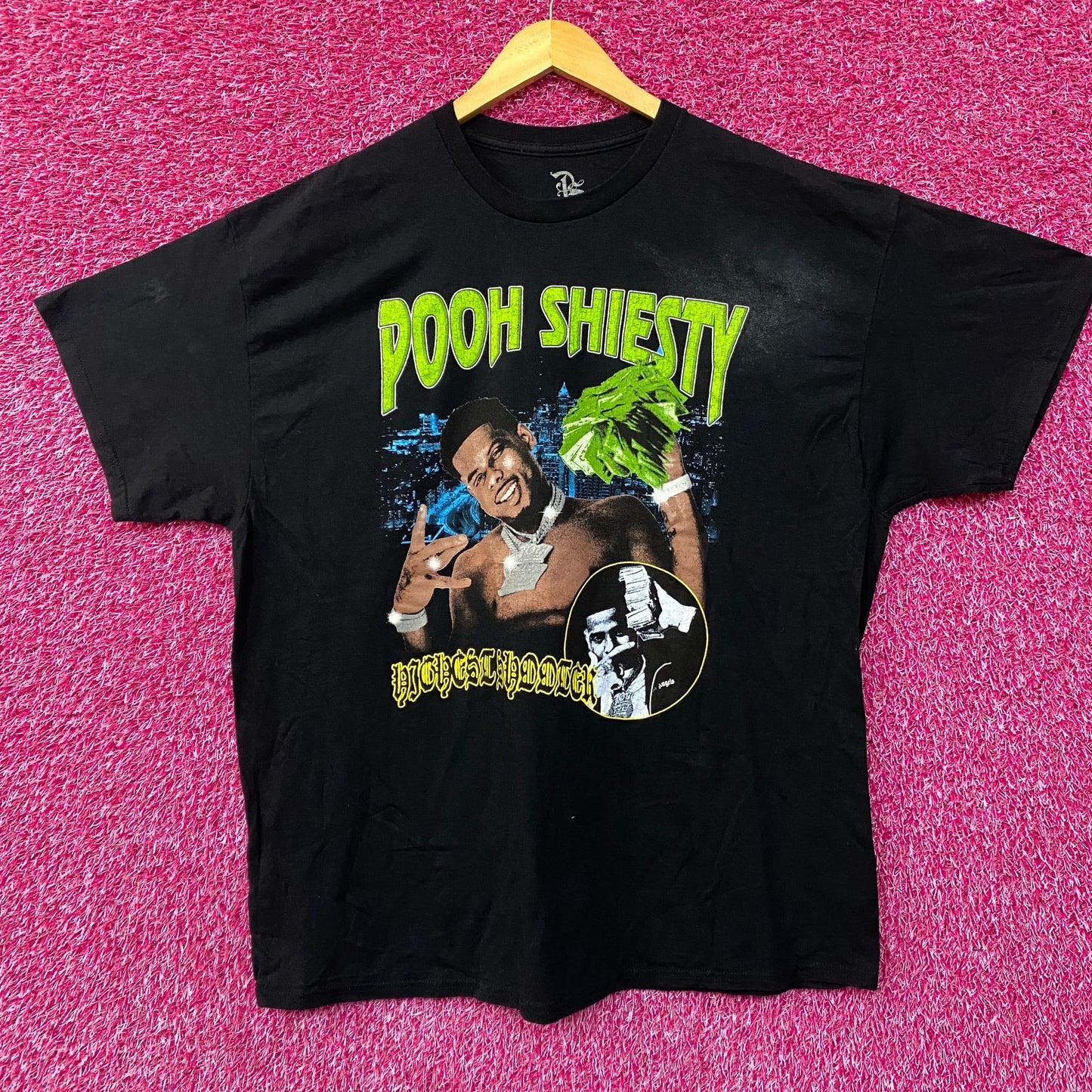 Pooh Shiesty Official Merch Highest Shooter T-shirt XL