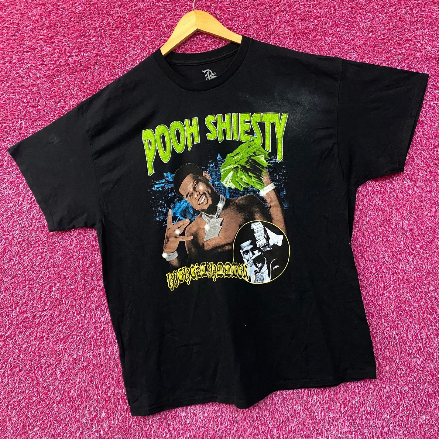 Pooh Shiesty Official Merch Highest Shooter T-shirt XL
