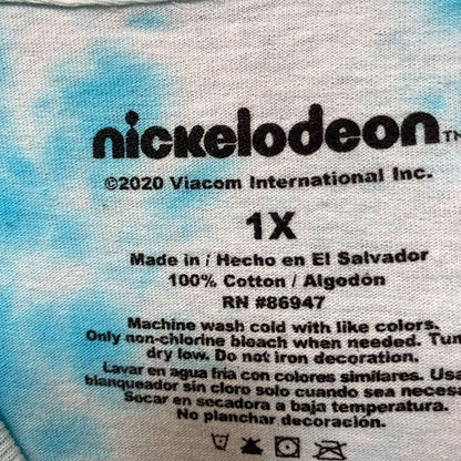 Nickelodeon Best Of Blue/white tie dye Tshirt size 1X