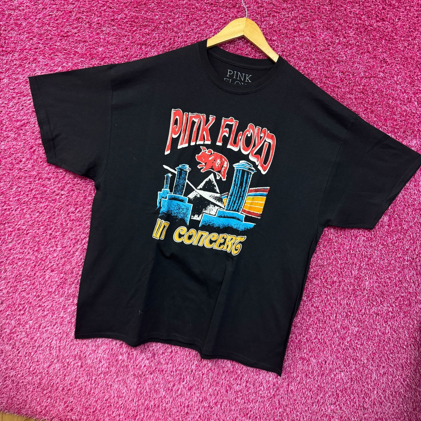 Pink Floyd Animals In Concert Psychedelic Rock Band Tee 2XL