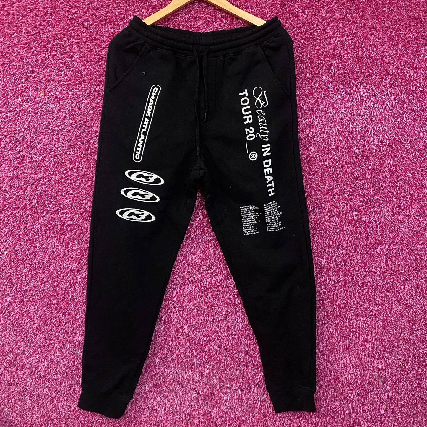 Chase Atlantic "Beauty in Death" Tour Sweatpants Small