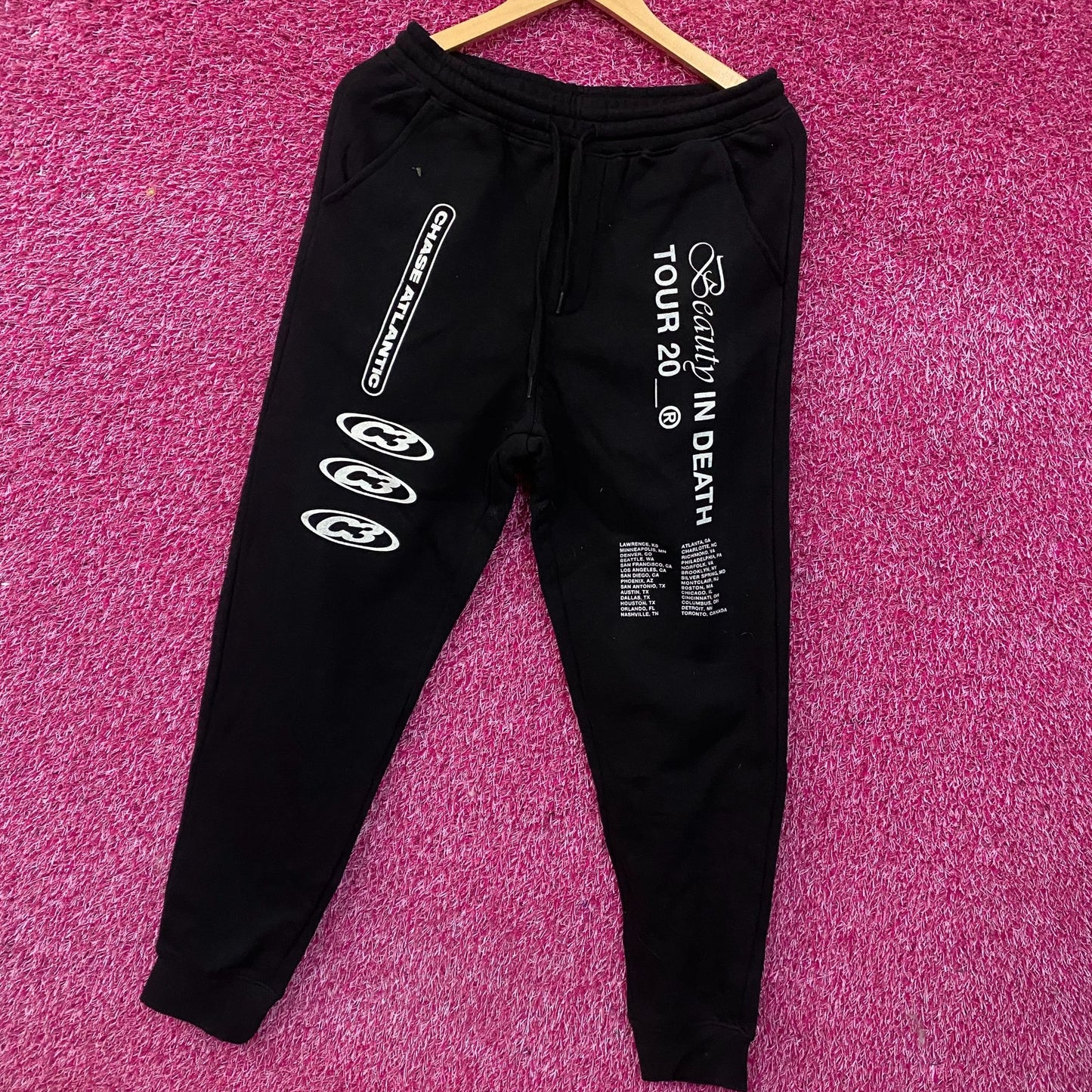 Chase Atlantic "Beauty in Death" Tour Sweatpants Small