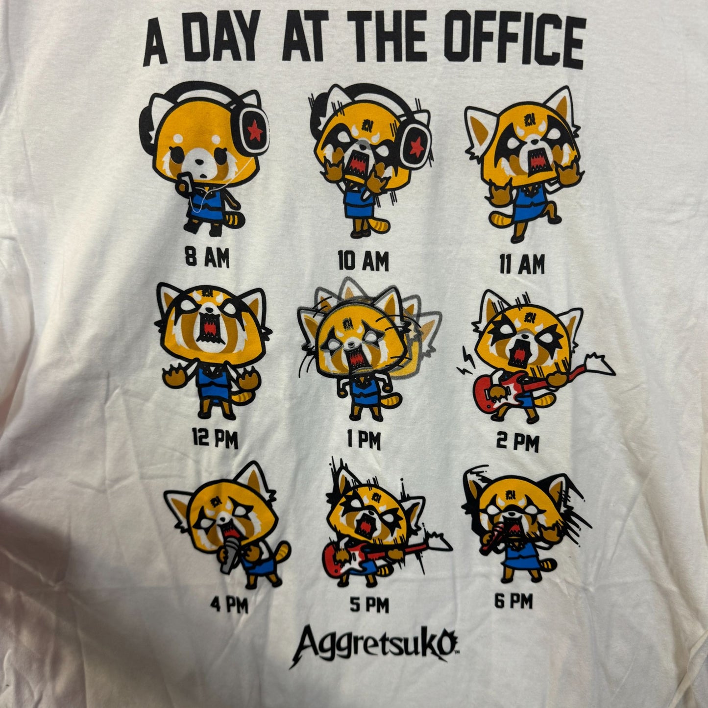 Agretsuko Different Emotions T-shirt size 2xl