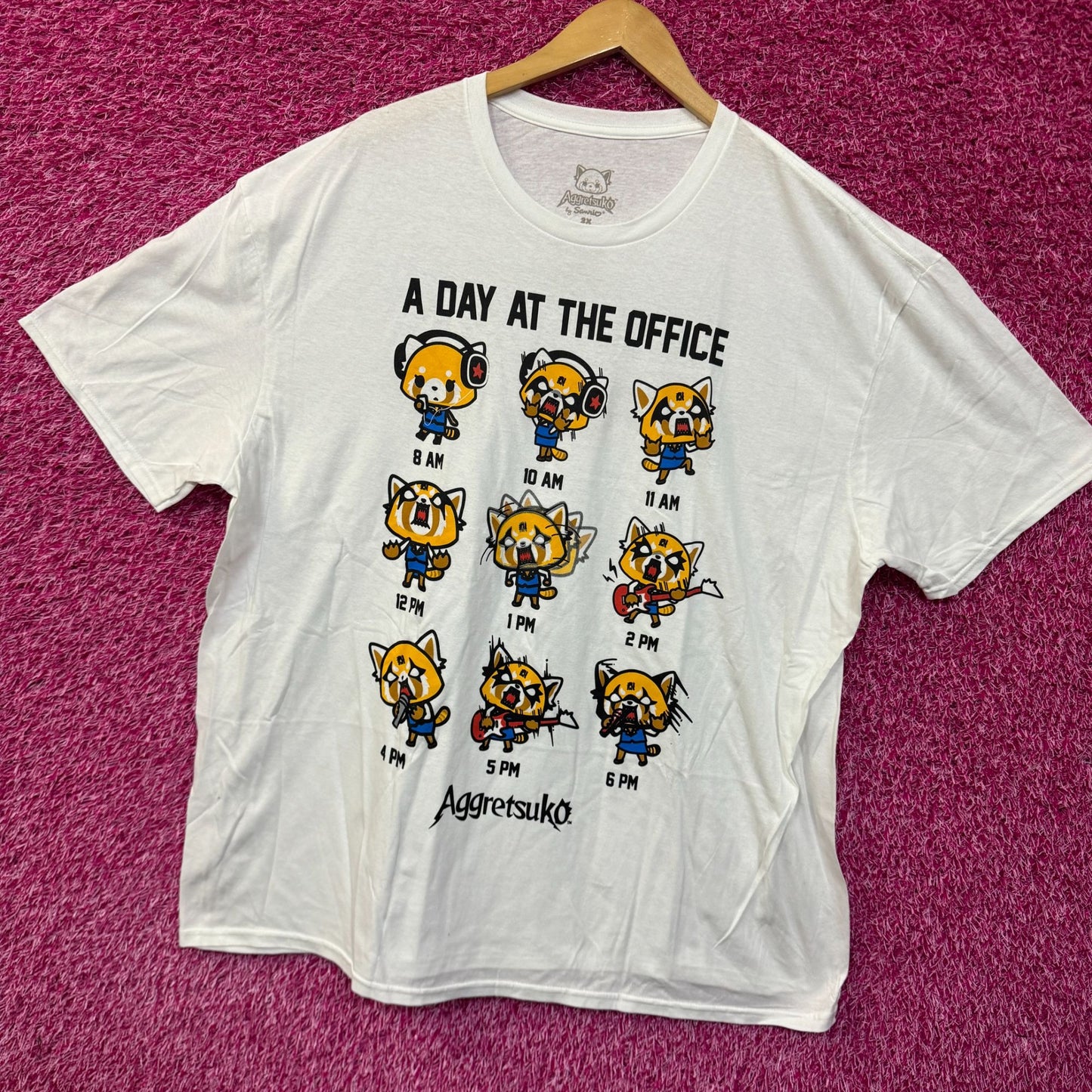 Agretsuko Different Emotions T-shirt size 2xl