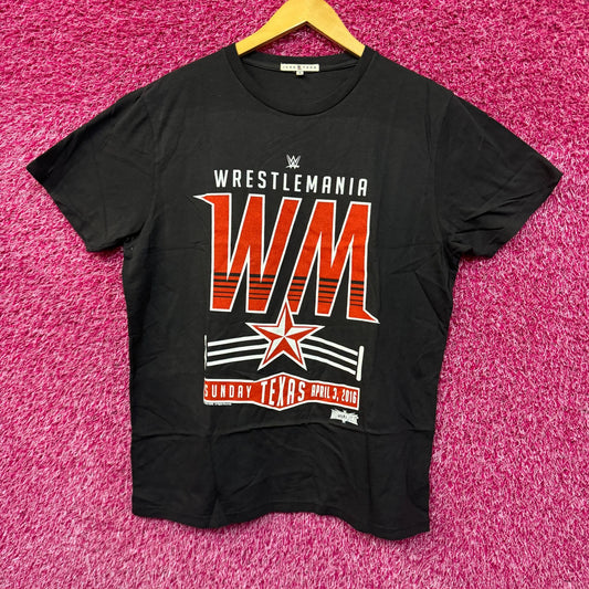 Wrestlemania 2016 Texas Oversized WWE Womens Tee M