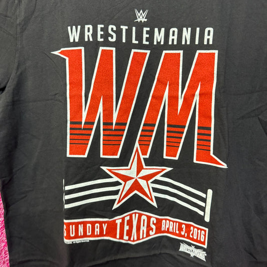 Wrestlemania 2016 Texas Oversized WWE Womens Tee M