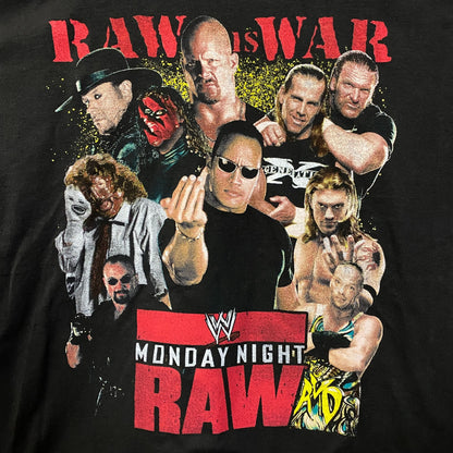 WWE Monday Night Raw Poster Raw is War T-Shirt XL