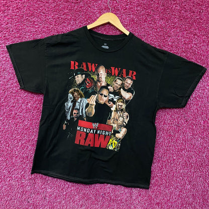 WWE Monday Night Raw Poster Raw is War T-Shirt XL