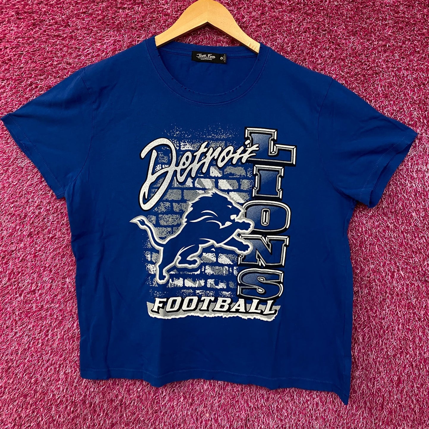 Junk Food Clothing Women's Detroit Lions Graphic T-Shirt XL