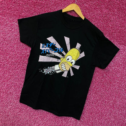 Homers Japanese Promo Mr Sparkles The Simpsons Cartoon Tee M