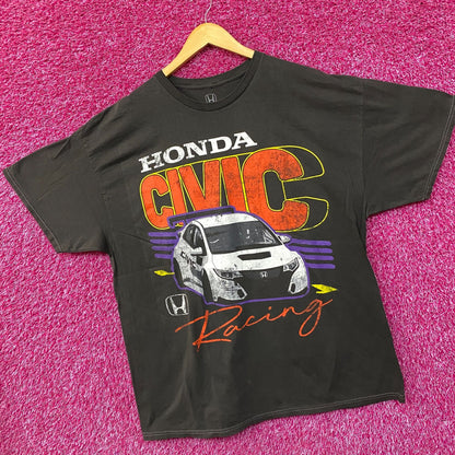 Honda Civis Racing Car Art Poster T-Shirt O/S