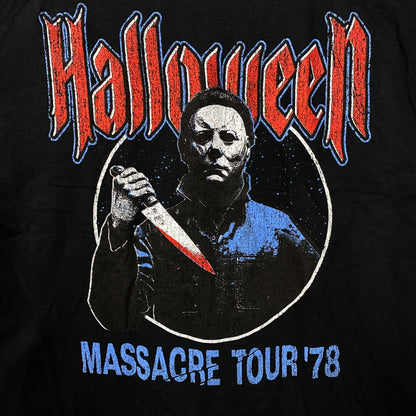 John Carpenter's Halloween Michael Myers Massacre Tour '78 Horror Graphic T-Shirt Large
