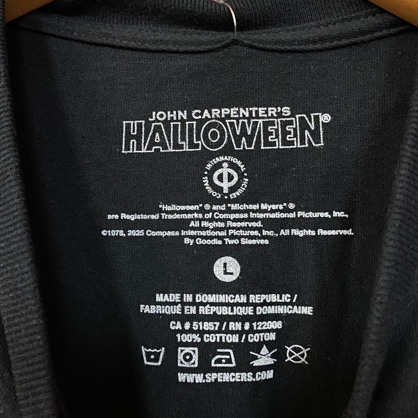John Carpenter's Halloween Michael Myers Massacre Tour '78 Horror Graphic T-Shirt Large