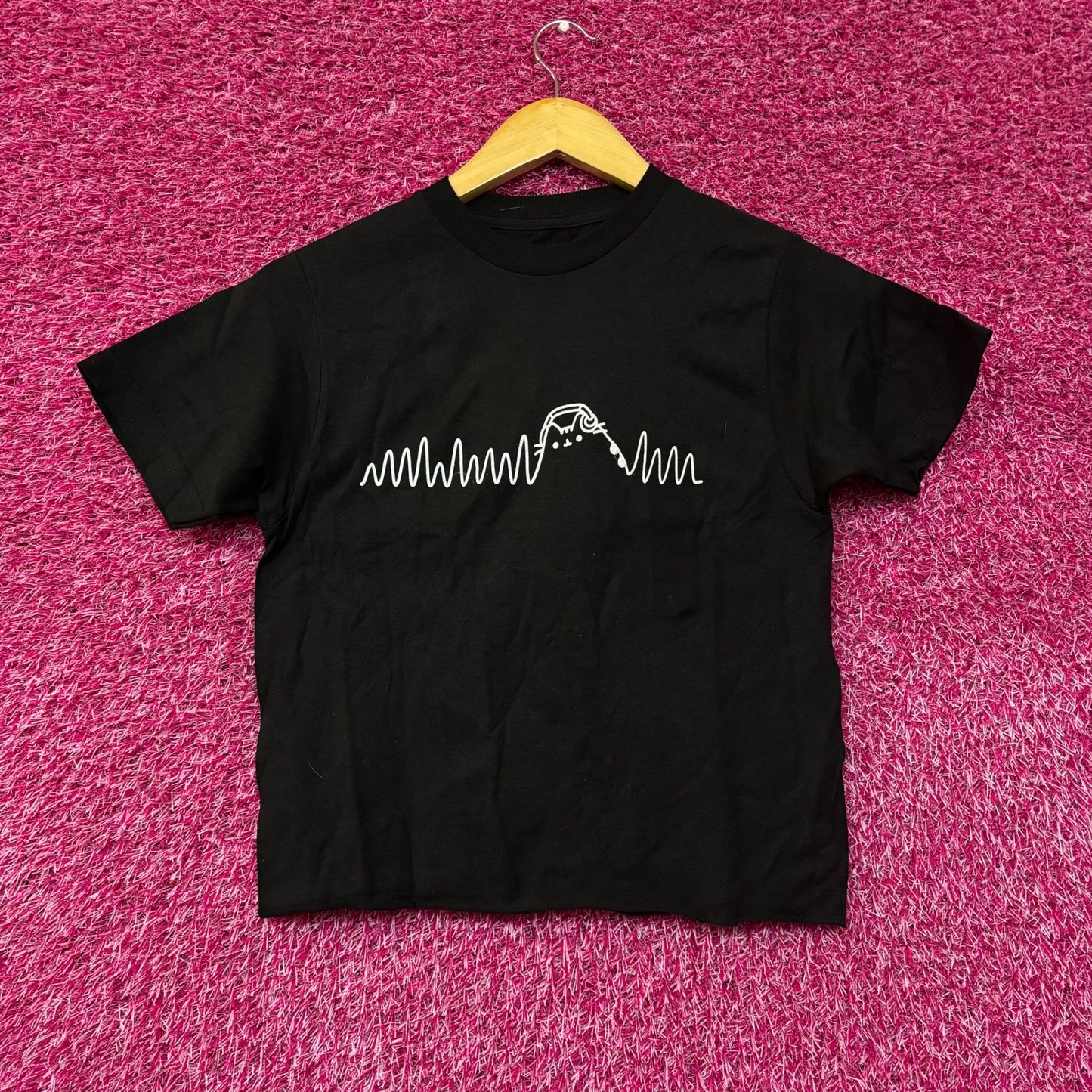 DJ Pusheen Beat da Beat Up Kawaii Pusheen The Cat Crop Top Extra Small