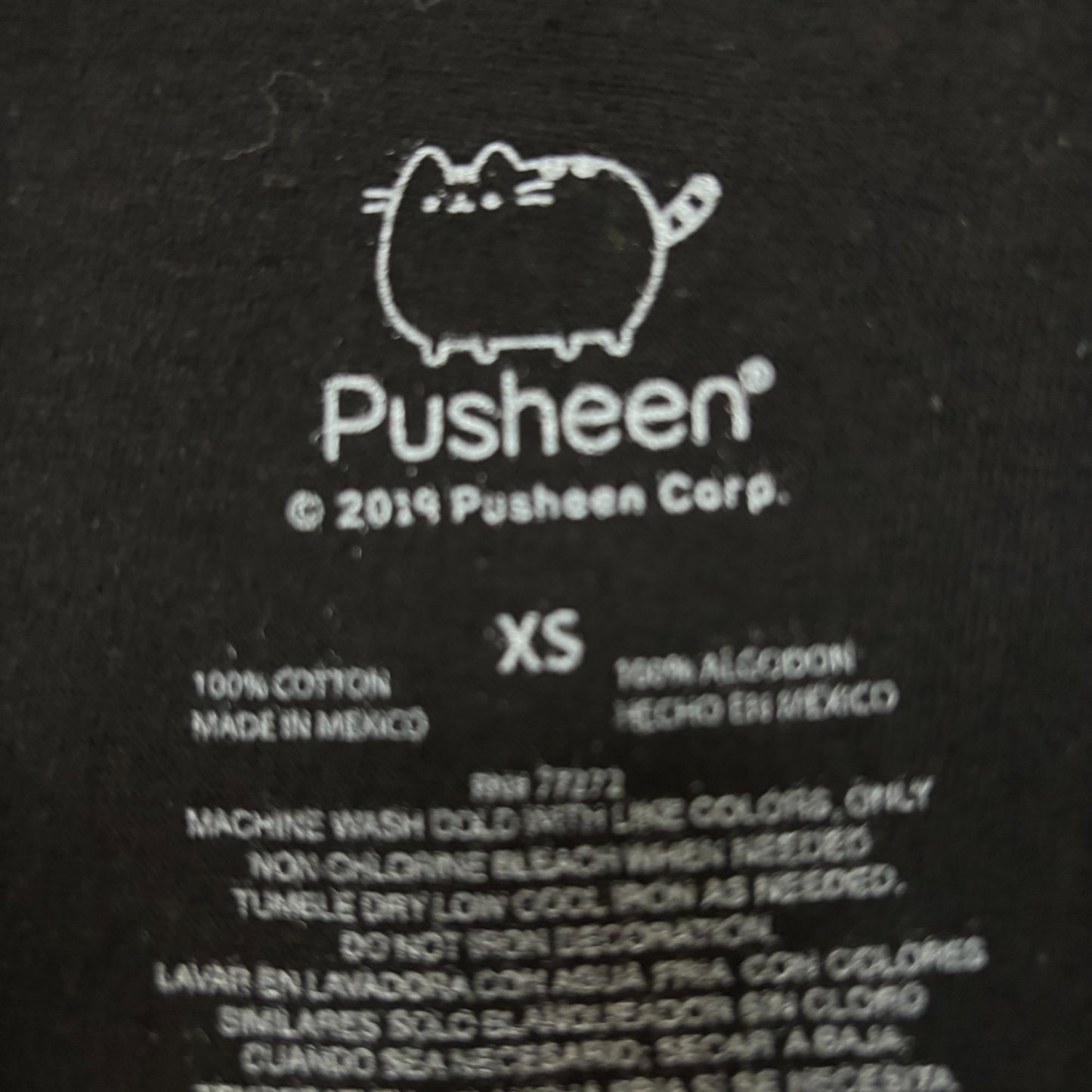 DJ Pusheen Beat da Beat Up Kawaii Pusheen The Cat Crop Top Extra Small