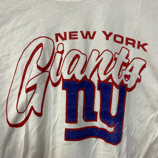 Junk Food Clothing New York Giants Touchdown Long Sleeve Crop Tee Medium