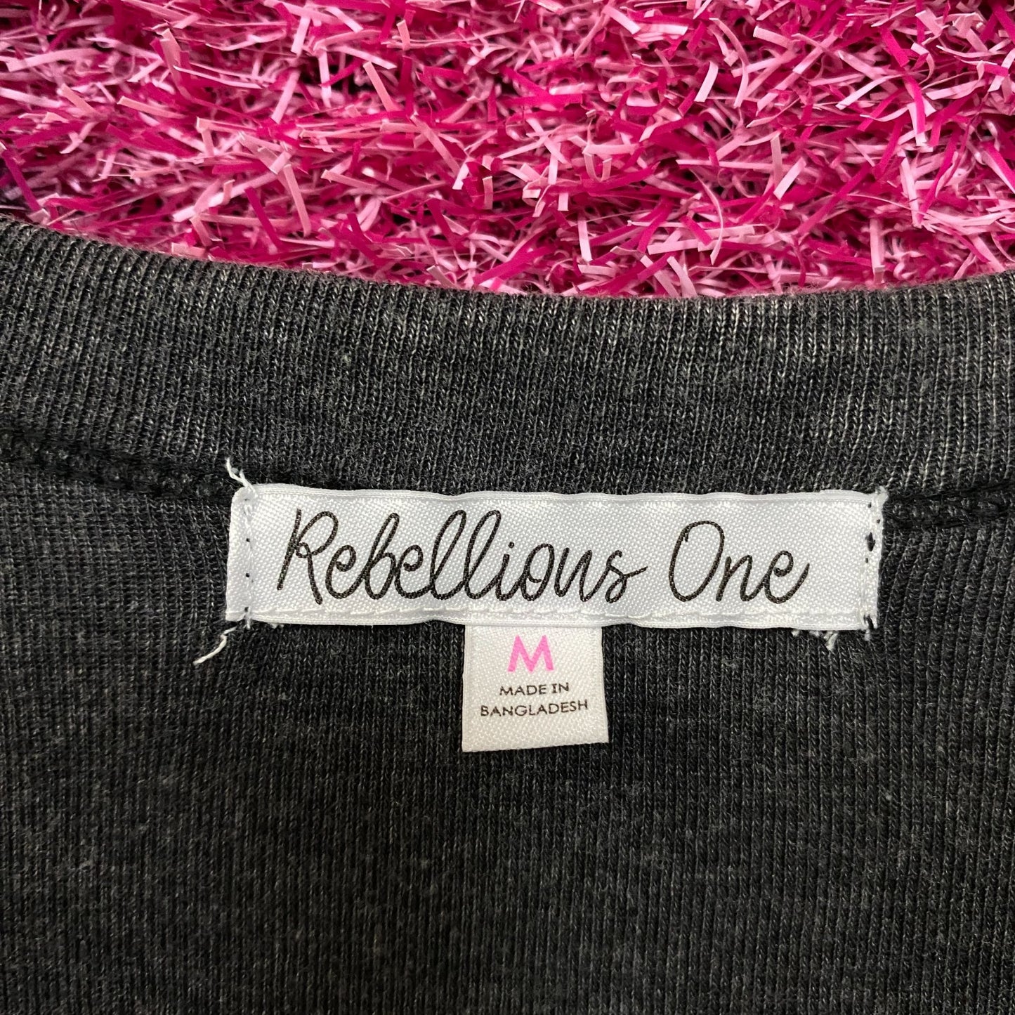 Rebellious One Los Angeles Super Fast Speed Racing Graphic Crop T-Shirt Medium
