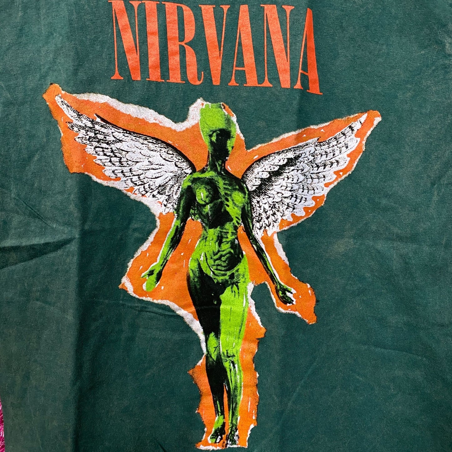 Nirvana In Utero Album Cover Art Angel Grunge T-Shirt Medium
