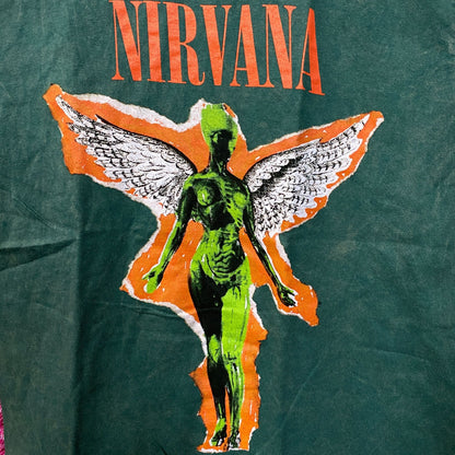 Nirvana In Utero Album Cover Art Angel Grunge T-Shirt Medium