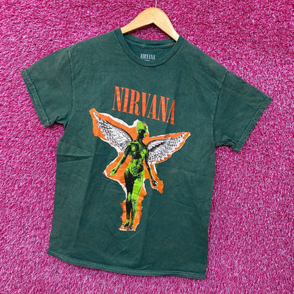 Nirvana In Utero Album Cover Art Angel Grunge T-Shirt Medium