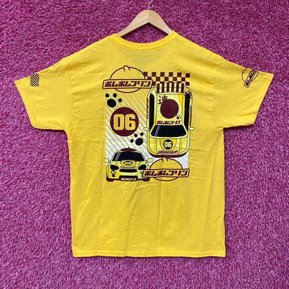 Sanrio Pompompurin Racing Kawaii Print T-Shirt Large