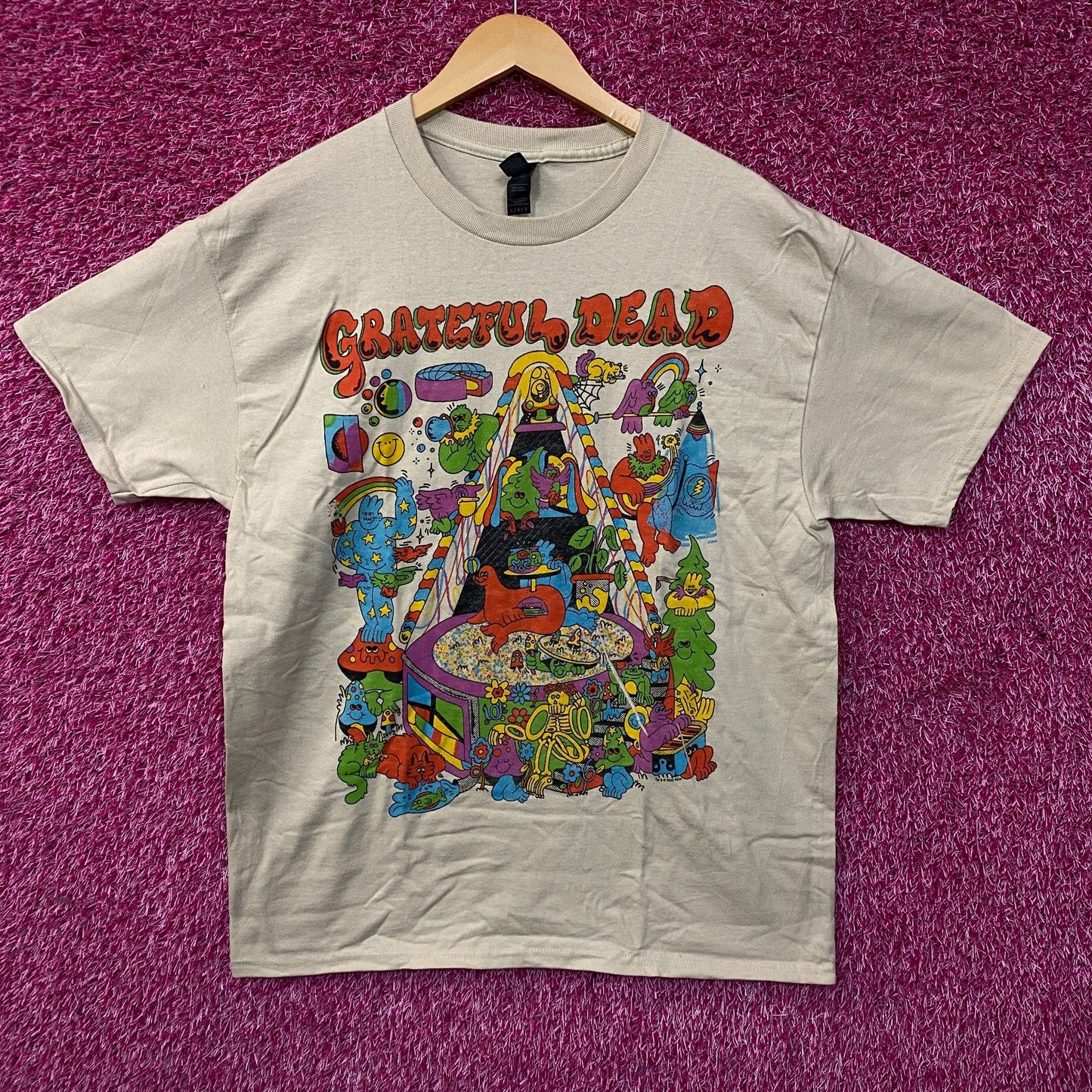 Grateful Dead "Rise and Fall" Tour Rock Band T-Shirt Large