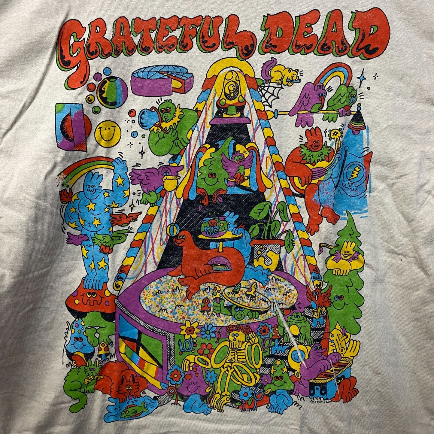 Grateful Dead "Rise and Fall" Tour Rock Band T-Shirt Large