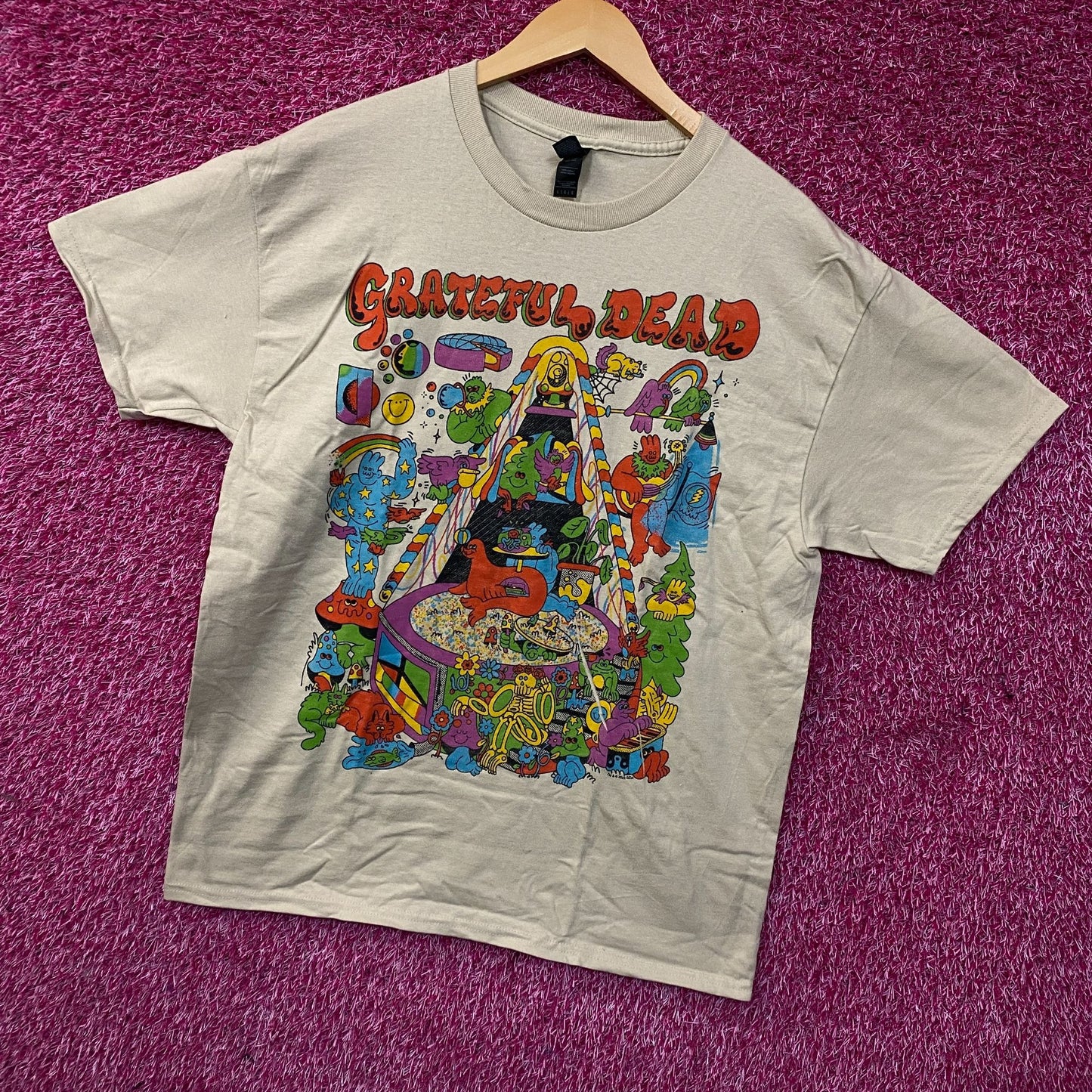 Grateful Dead "Rise and Fall" Tour Rock Band T-Shirt Large