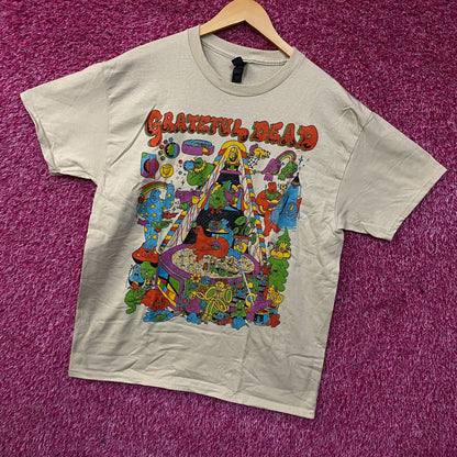 Grateful Dead "Rise and Fall" Tour Rock Band T-Shirt Large