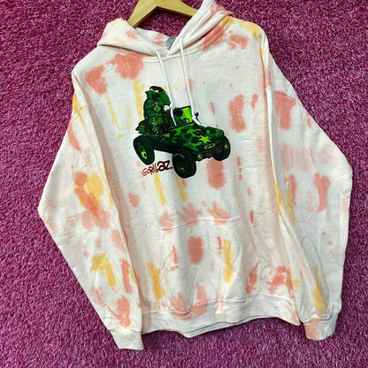 Gorillaz Self-Titled Album Cover Tie-Dye Hoodie Size Large