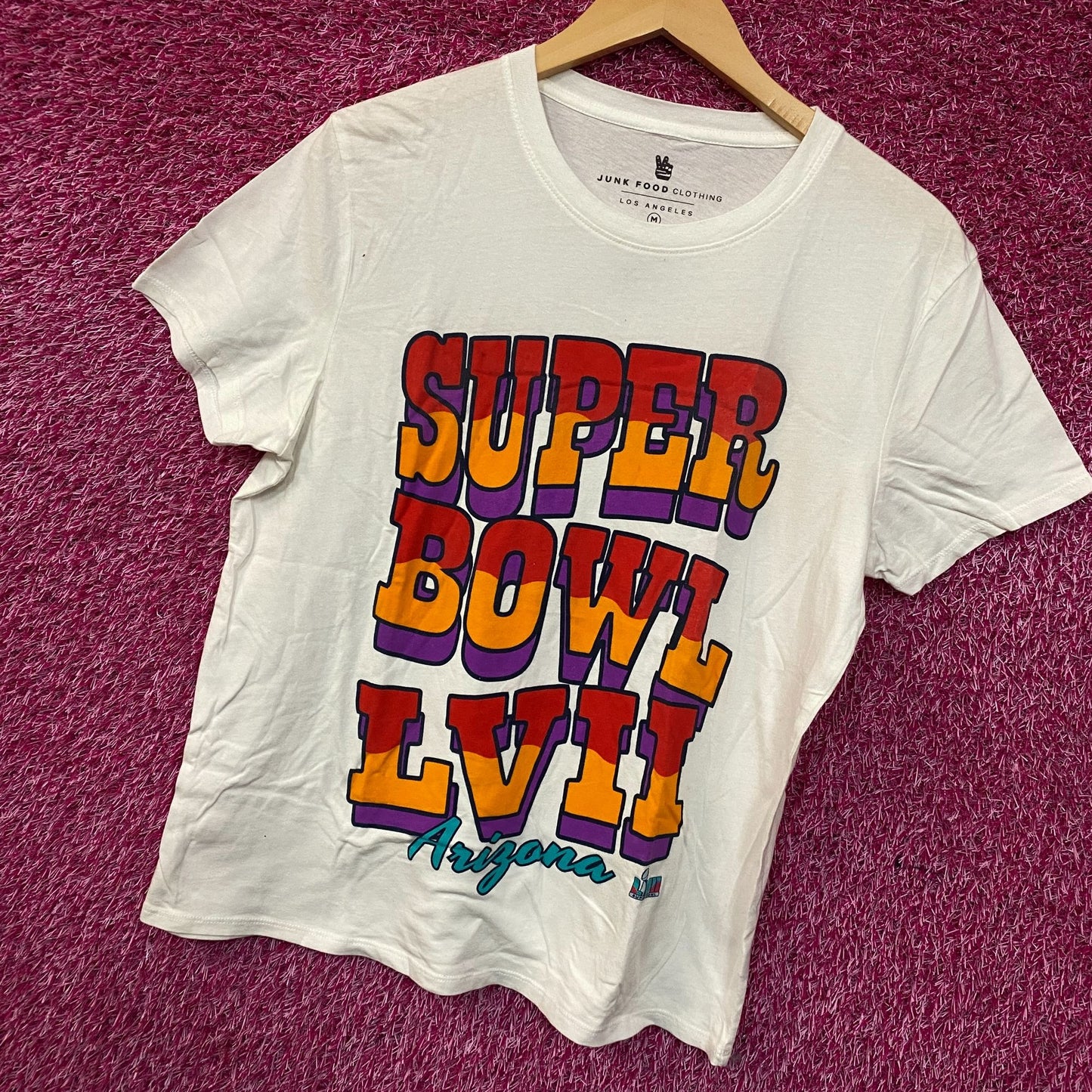 Junk Food Clothing Super Bowl LVII Arizona Graphic Women's T-Shirt Medium
