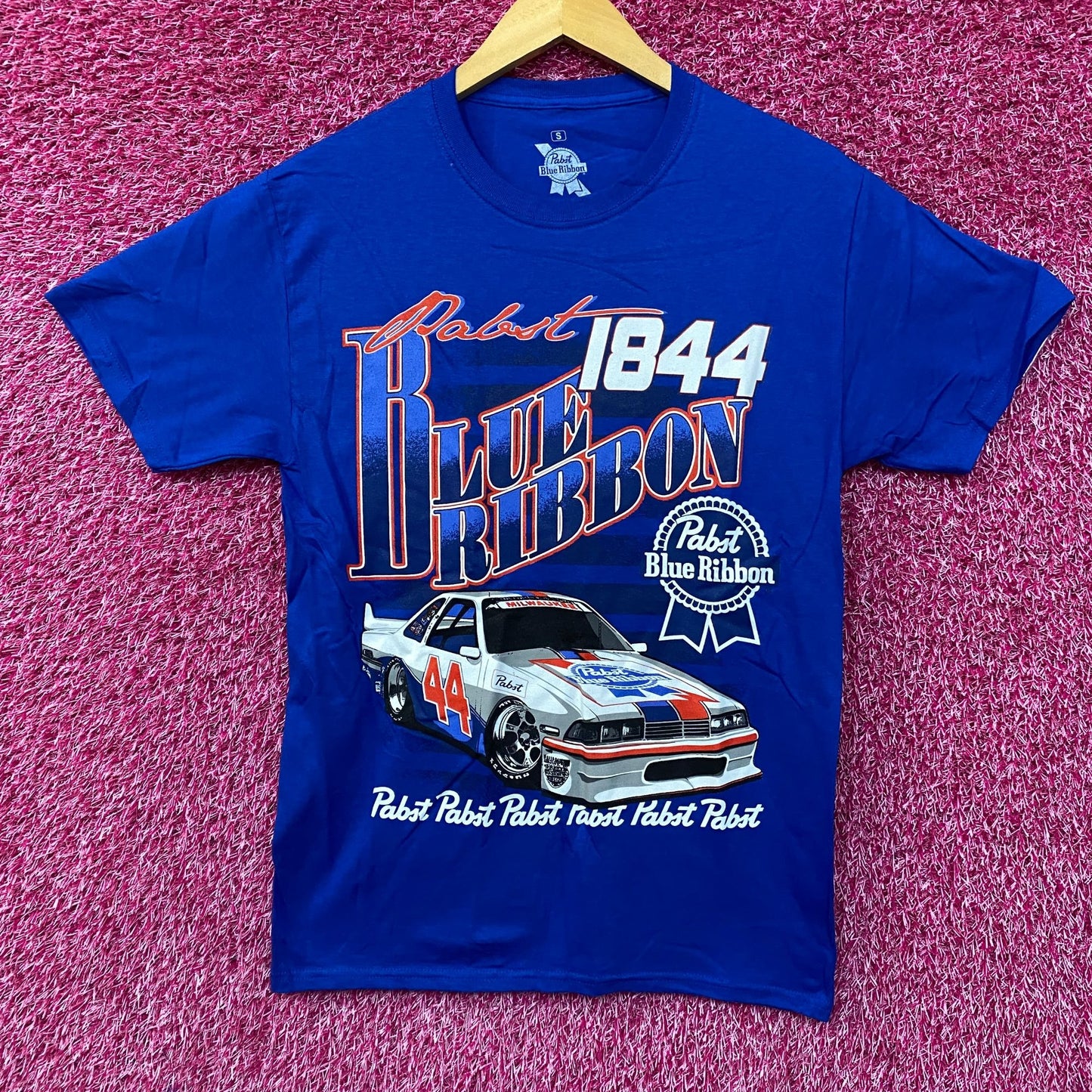 Pabst Blue Ribbon Racing 1844 Promo T-Shirt Small