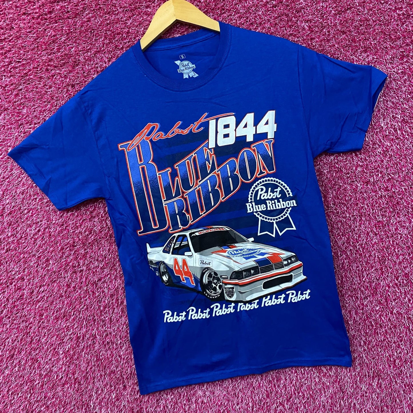 Pabst Blue Ribbon Racing 1844 Promo T-Shirt Small