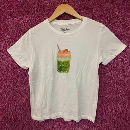 Junk Food Feelin Goof Matcha Graphic Crop Top Small