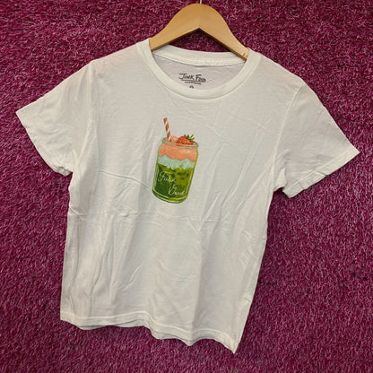 Junk Food Feelin Goof Matcha Graphic Crop Top Small
