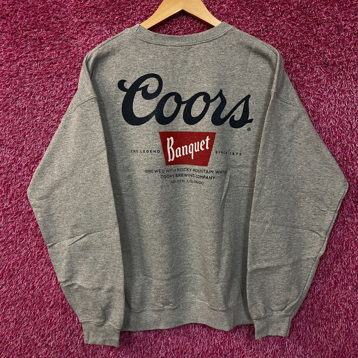 Junk Food Clothing Coors The Legend Flea Market Fleece Sweatshirt Medium