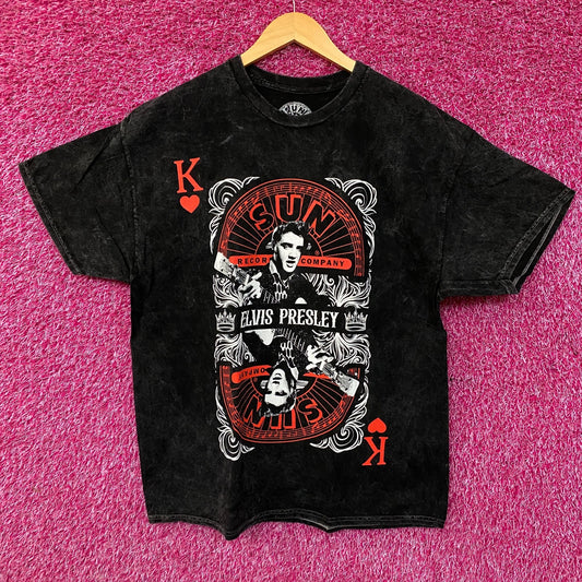 Sun Records Elvis Presley King of Hearts Graphic T-Shirt XL