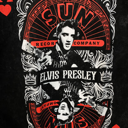 Sun Records Elvis Presley King of Hearts Graphic T-Shirt XL