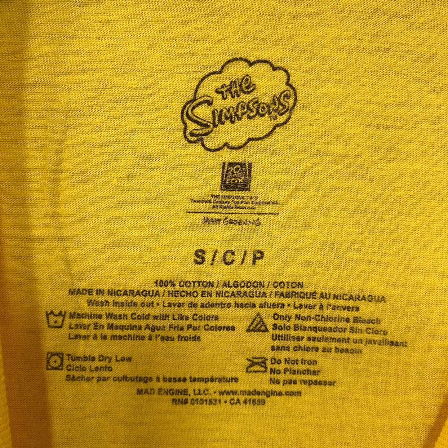 The Simpsons Simpson Family Portrait T-Shirt Small