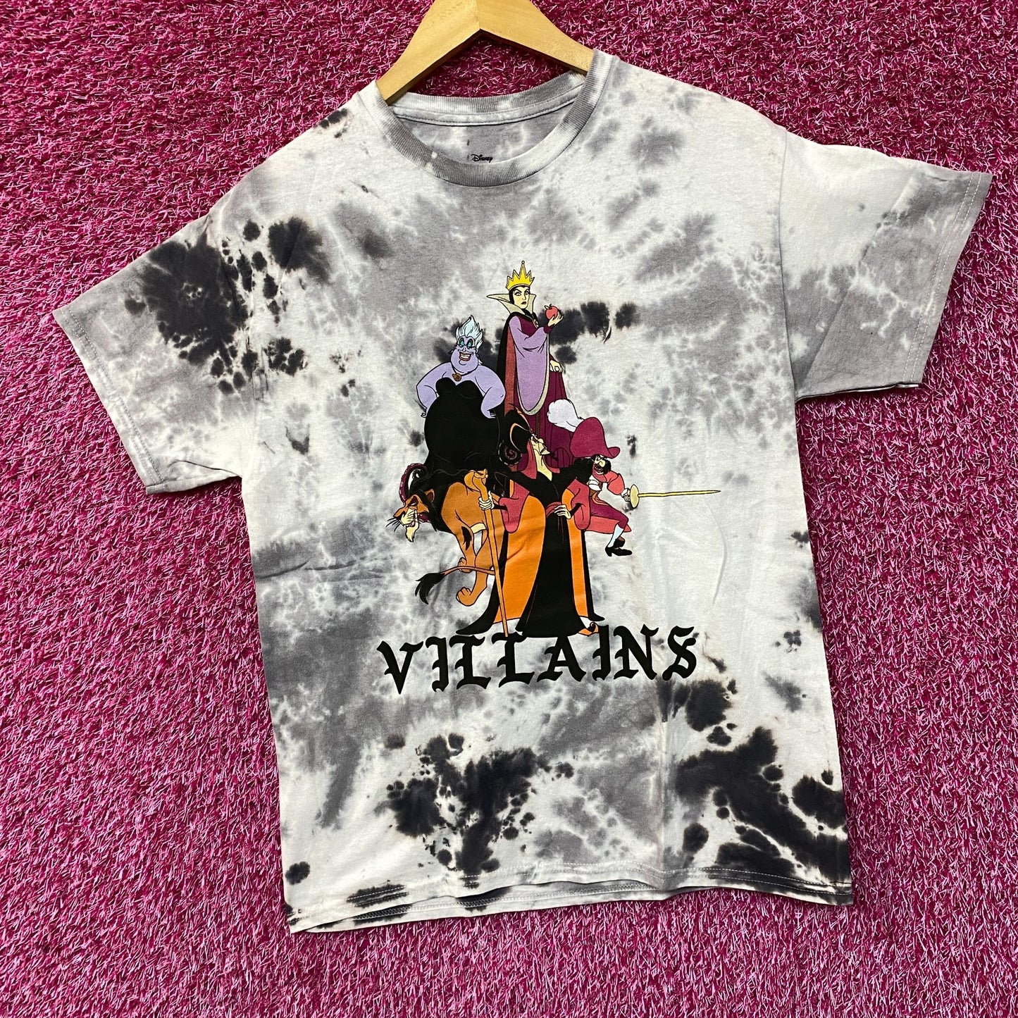 Disney Villains It's Fun Being Bad Tie-Dye T-Shirt Small