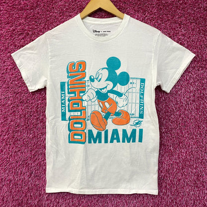 Disney x Junk Food NFL Miami Dolphins Mickey Mouse Field T-Shirt XS